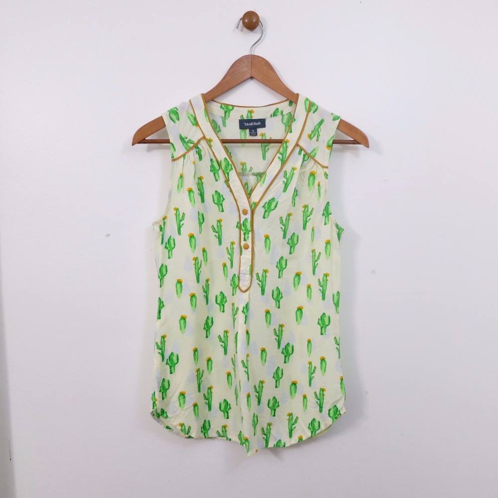 ModCloth Cafe Au Soleil Cactus Tank Size S Southwestern Boho